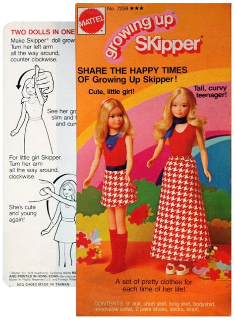 Growing Up Skipper doll: See how Barbies sister changed from a。